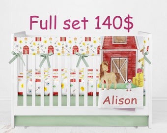 farm themed nursery bedding