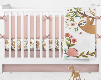 sloth crib sets