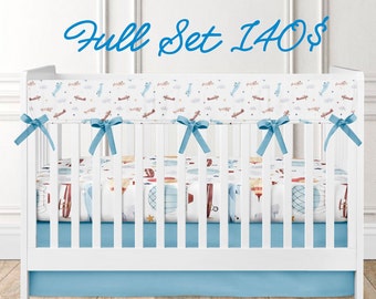 plane crib set