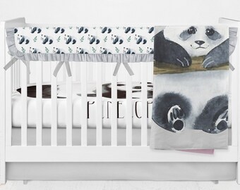 Panda Crib Bedding Etsy