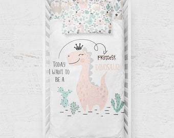 girl dinosaur crib sheets
