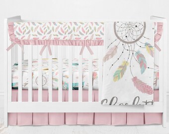 feather crib bedding set
