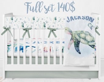 Ocean Crib Bedding Etsy
