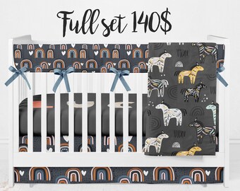 Zebra Crib Bedding Etsy