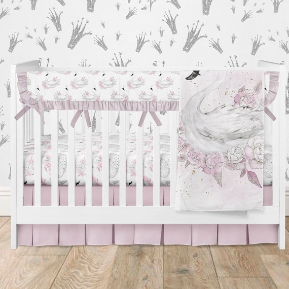 swan nursery bedding