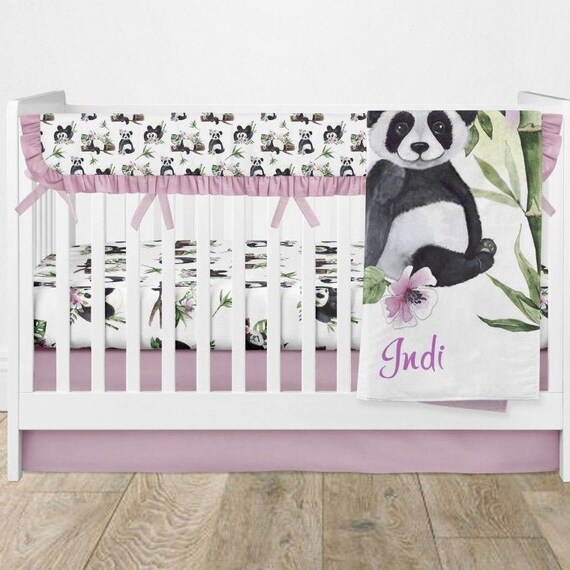 panda crib bedding