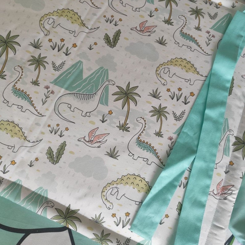 Dinosaur crib bedding Baby bedding dino green dinosaur Etsy
