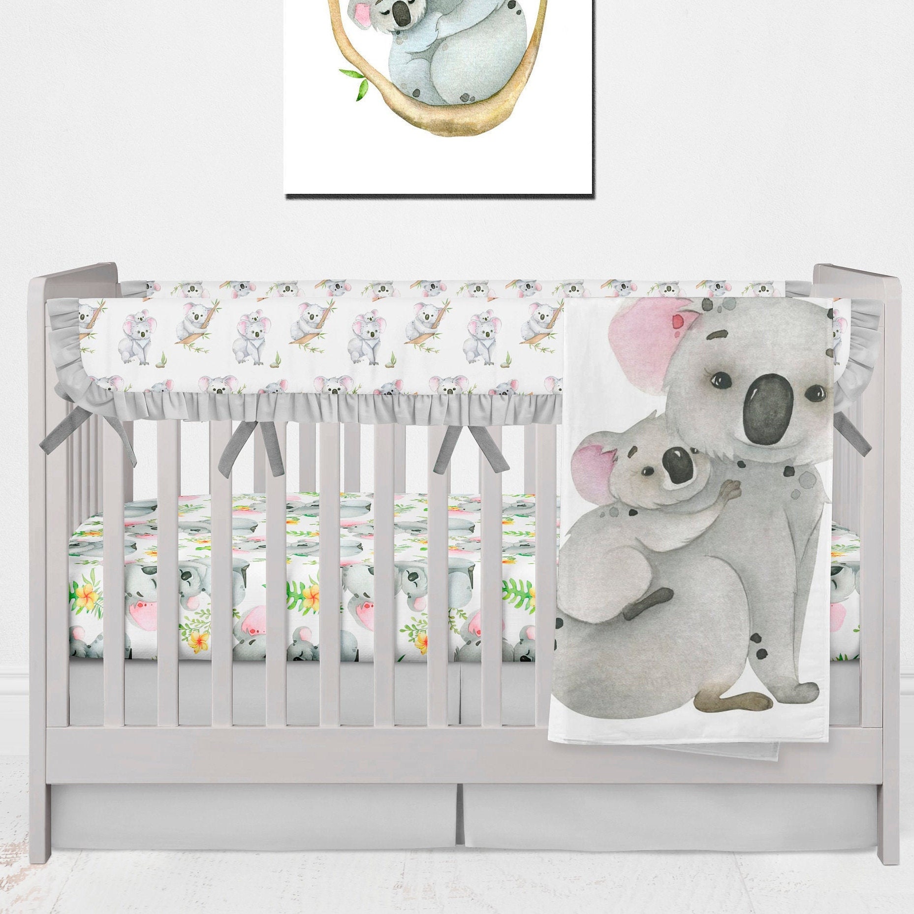 Koala bear crib bedding nursery room koala crib bedding Etsy