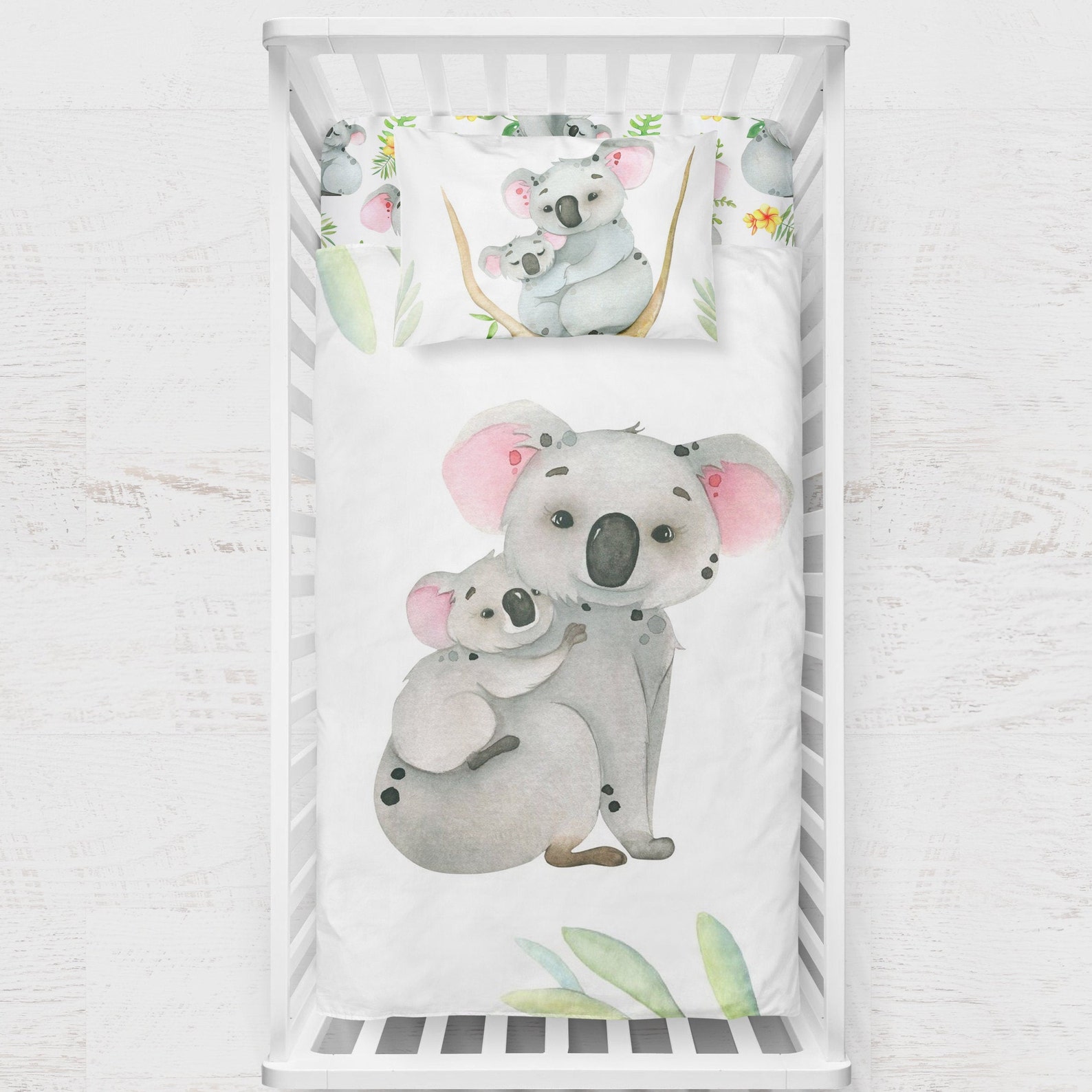 Koala Bear Crib Bedding Nursery Room Koala Crib Bedding Etsy