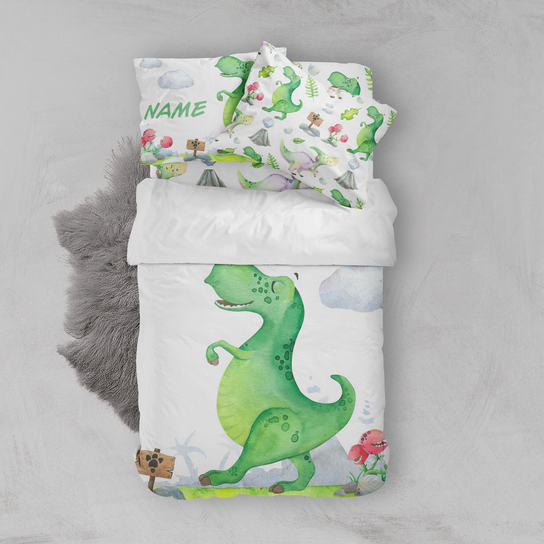 Dinosaur twin bedding twin boy dino bedding toddler crib Etsy