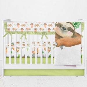 sloth baby bedding