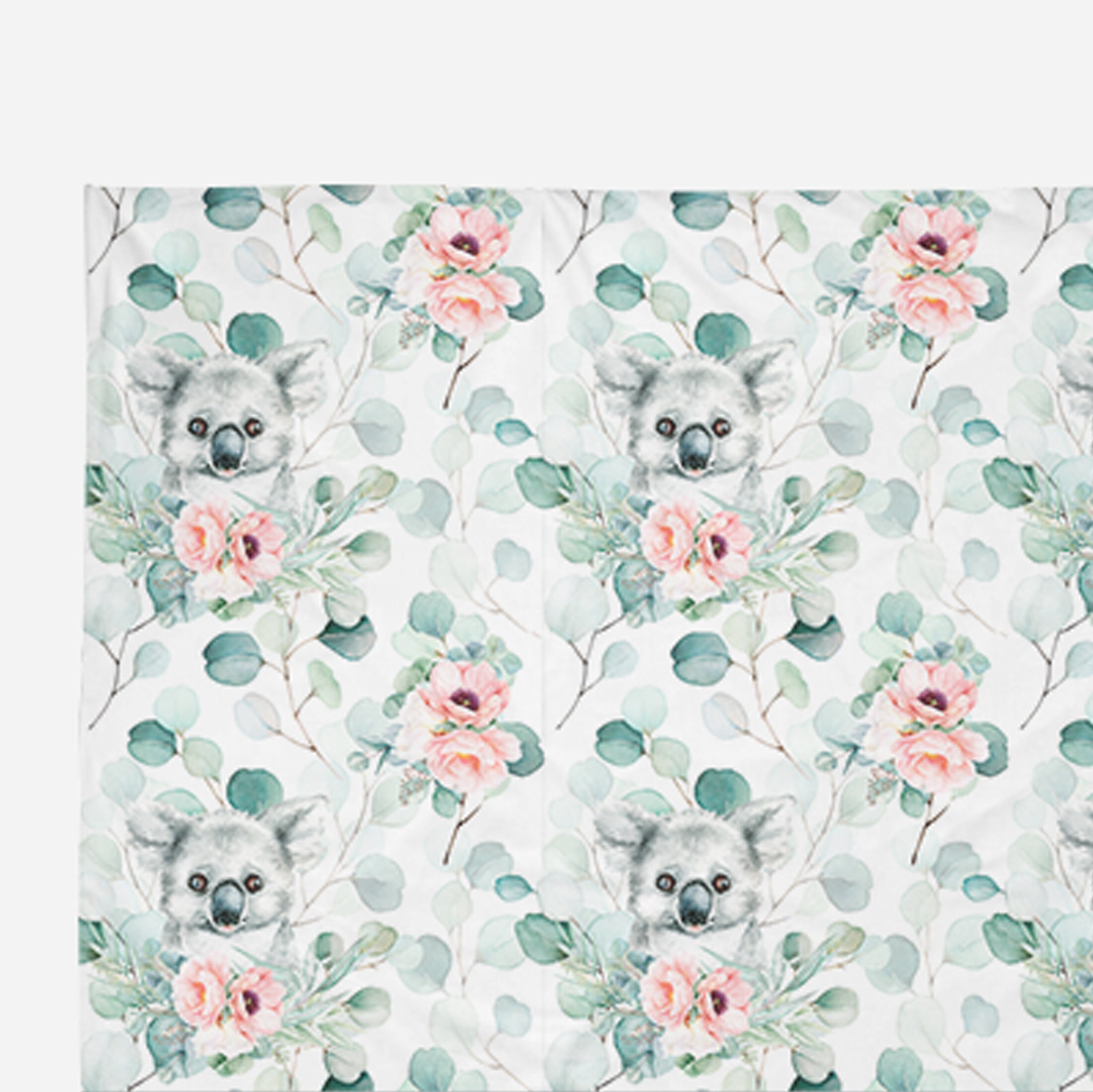 Koala bed set floral girl twin bedding set koala girl Etsy