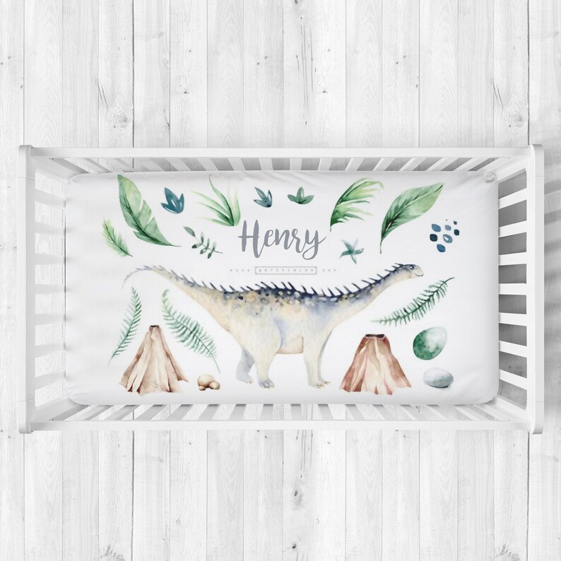 Dinosaur Crib Bedding Dinosaur Toddler Bedding Dinosaur Crib Etsy