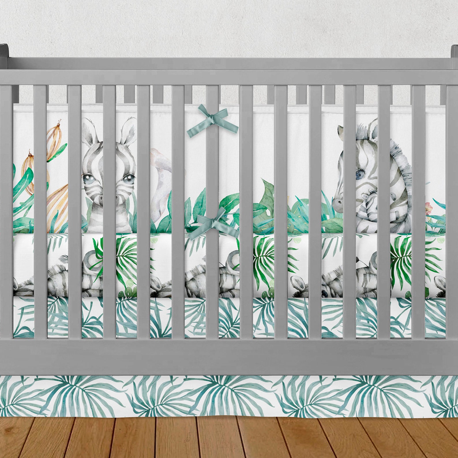 Personalized Safari zebra Crib Bedding Zebra Nursery room Etsy