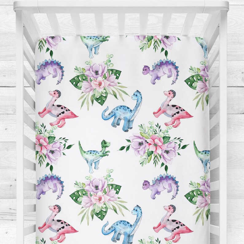 Dinosaur nursery crib bedding set dinosaur baby blanket dino Etsy