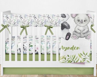 panda bear crib bedding