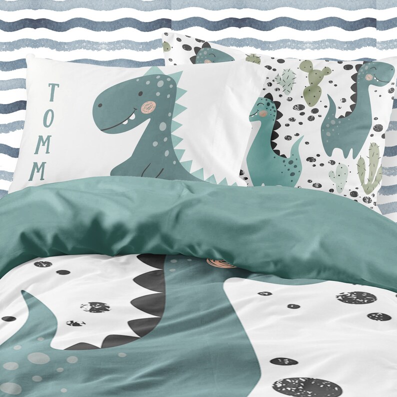 Dinosaur twin bedding twin boy dino bedding toddler crib Etsy