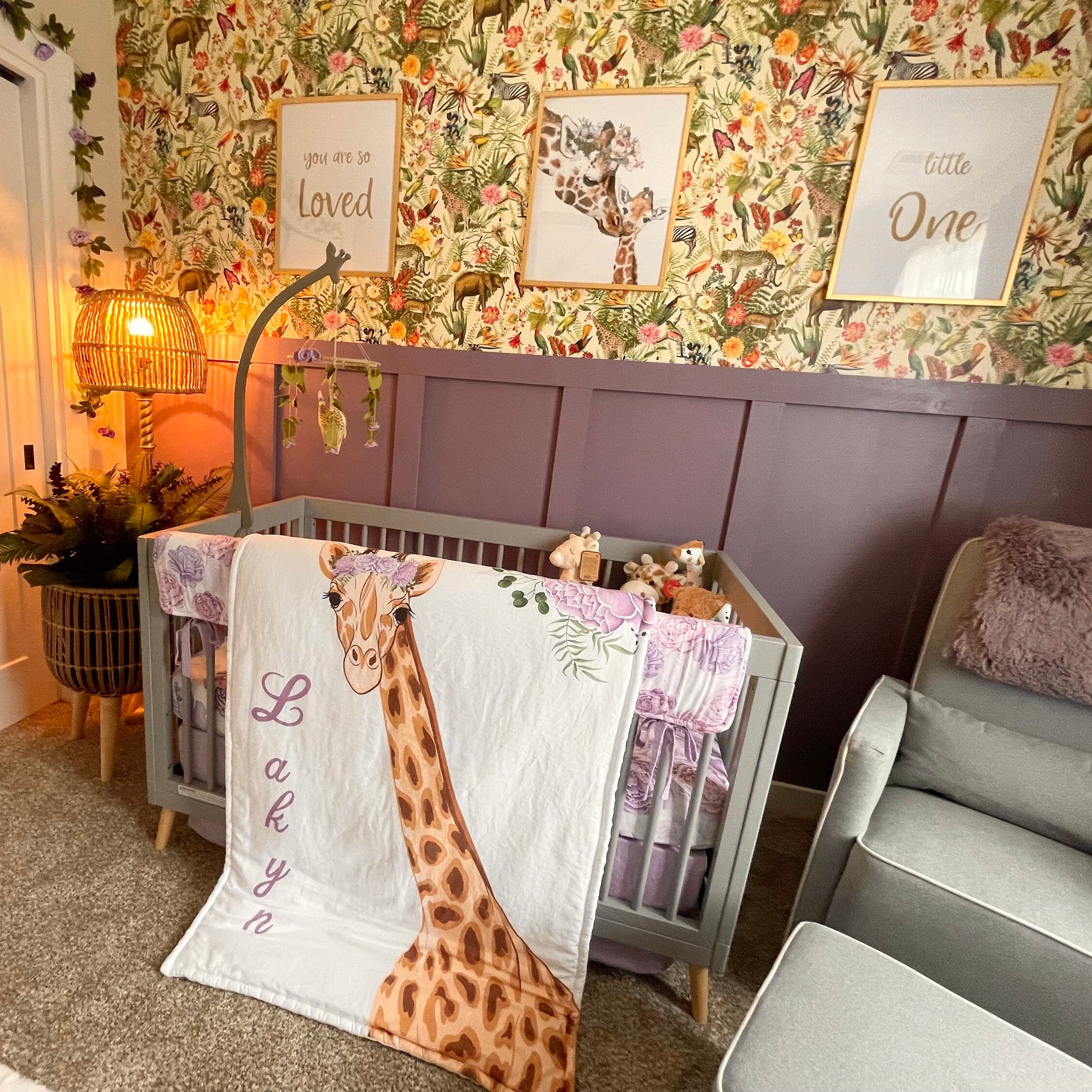 Girl bedding set giraffe crib bedding girl crib sheets Etsy