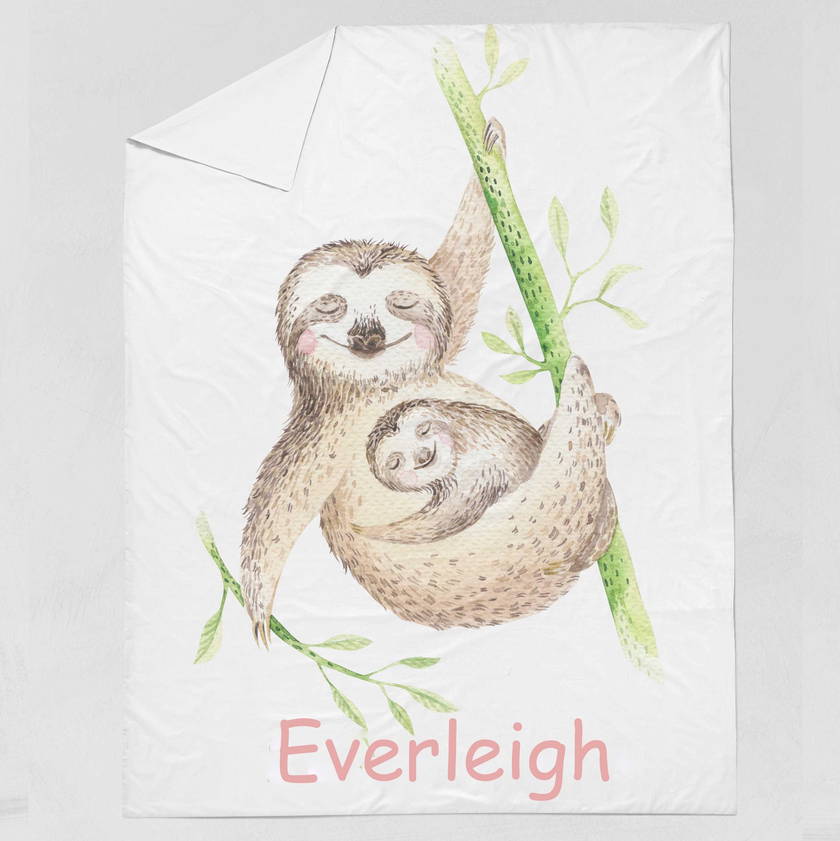 Sloth Baby Bedding Sloth Themed Crib Sheet Tropical Nursery Etsy
