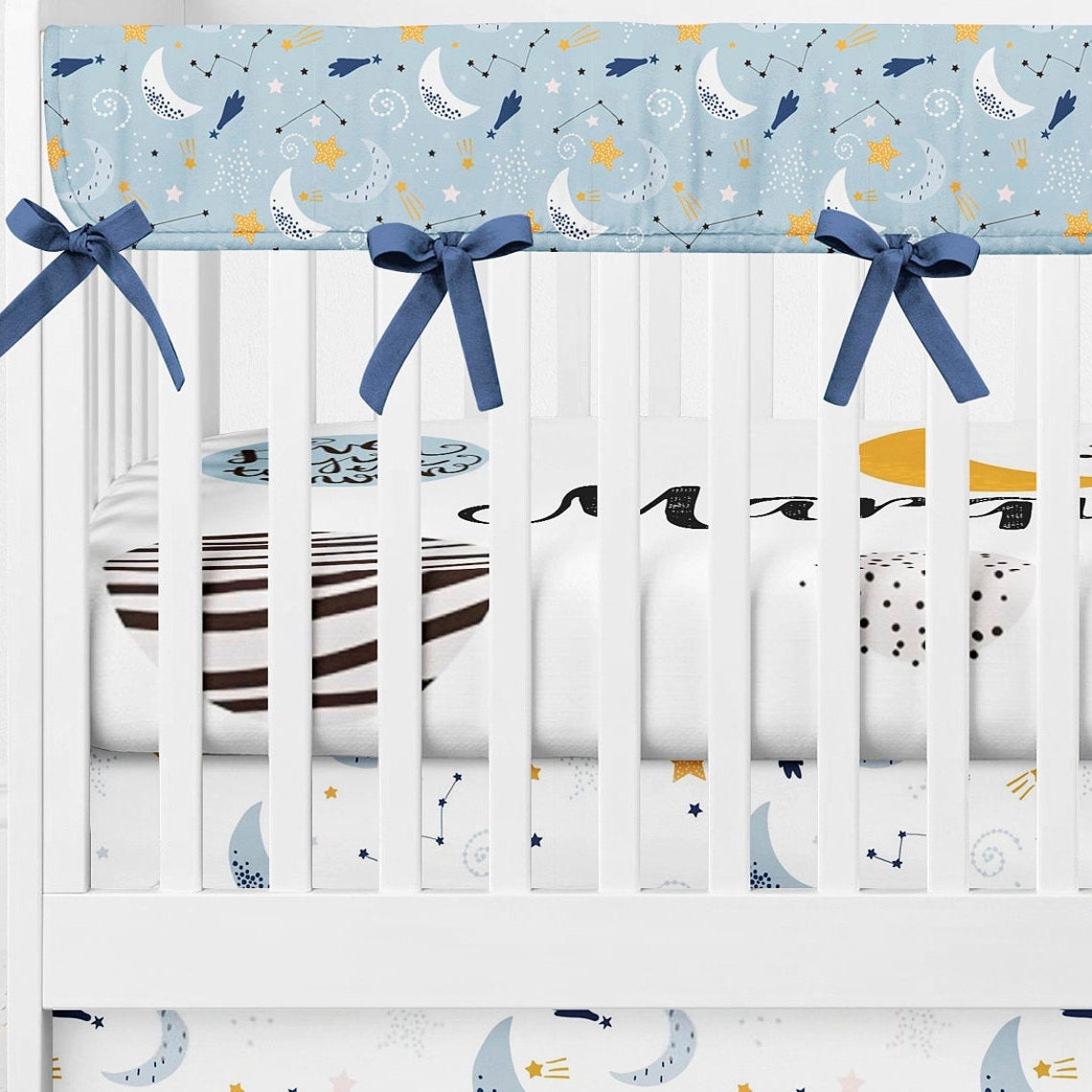 Crib Bedding I Love to the Moon and Back Crib Sheets Etsy