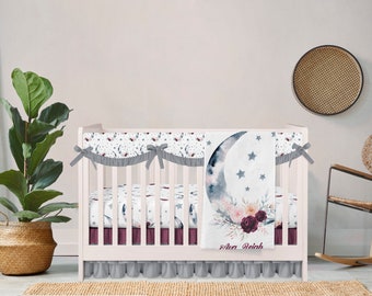 custom mini crib bedding