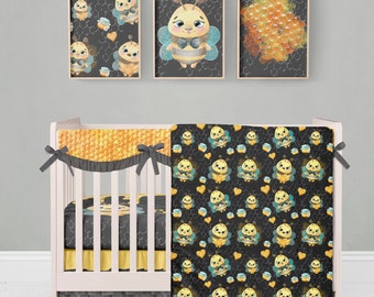 bee crib bedding
