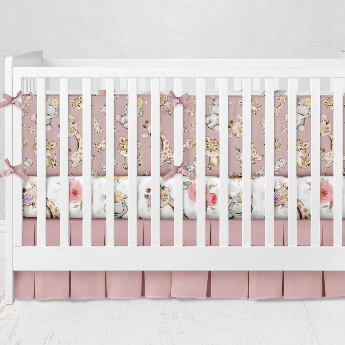 Personalized leopard Crib Bedding Safari animal Nursery room Etsy