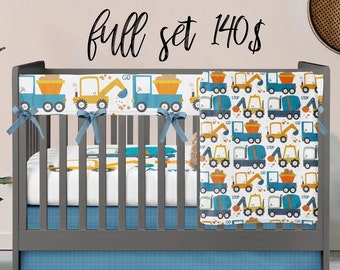 construction baby bedding