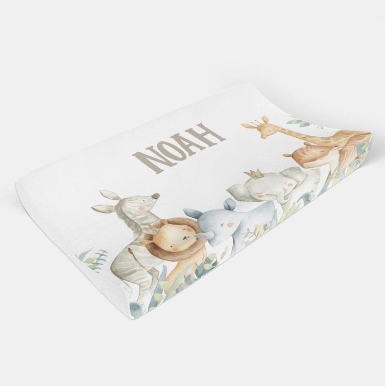 Personalized Safari Crib Bedding Safari Nursery room Safari Etsy