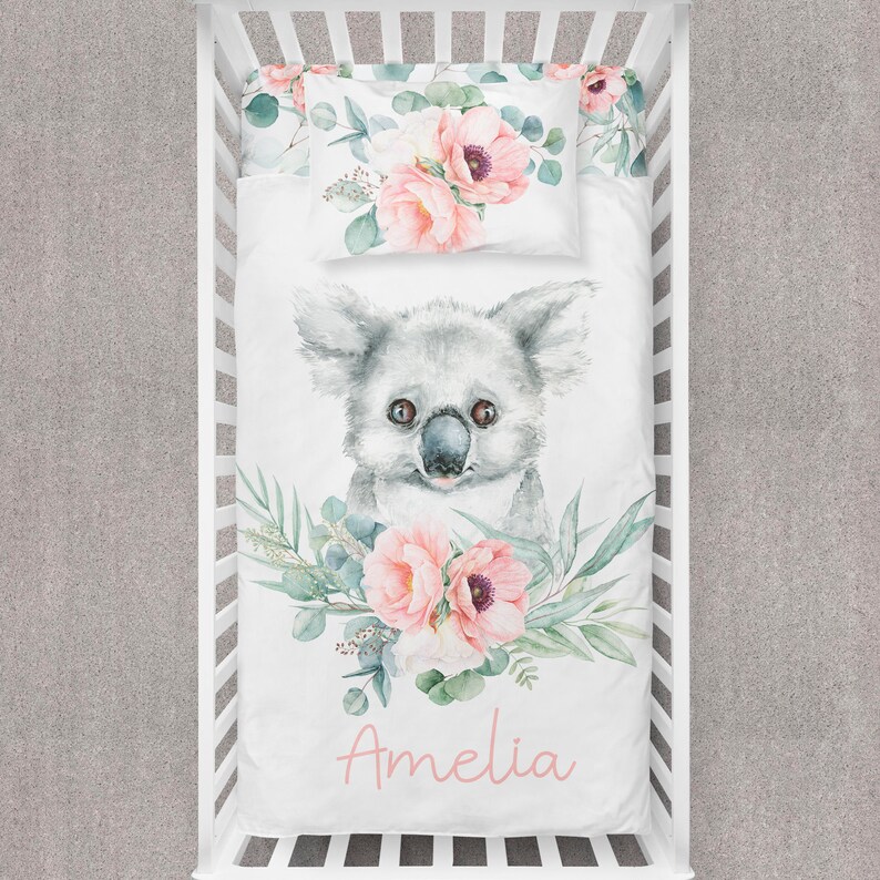 Koala bear baby bedding girl crib bedding nursery room koala Etsy