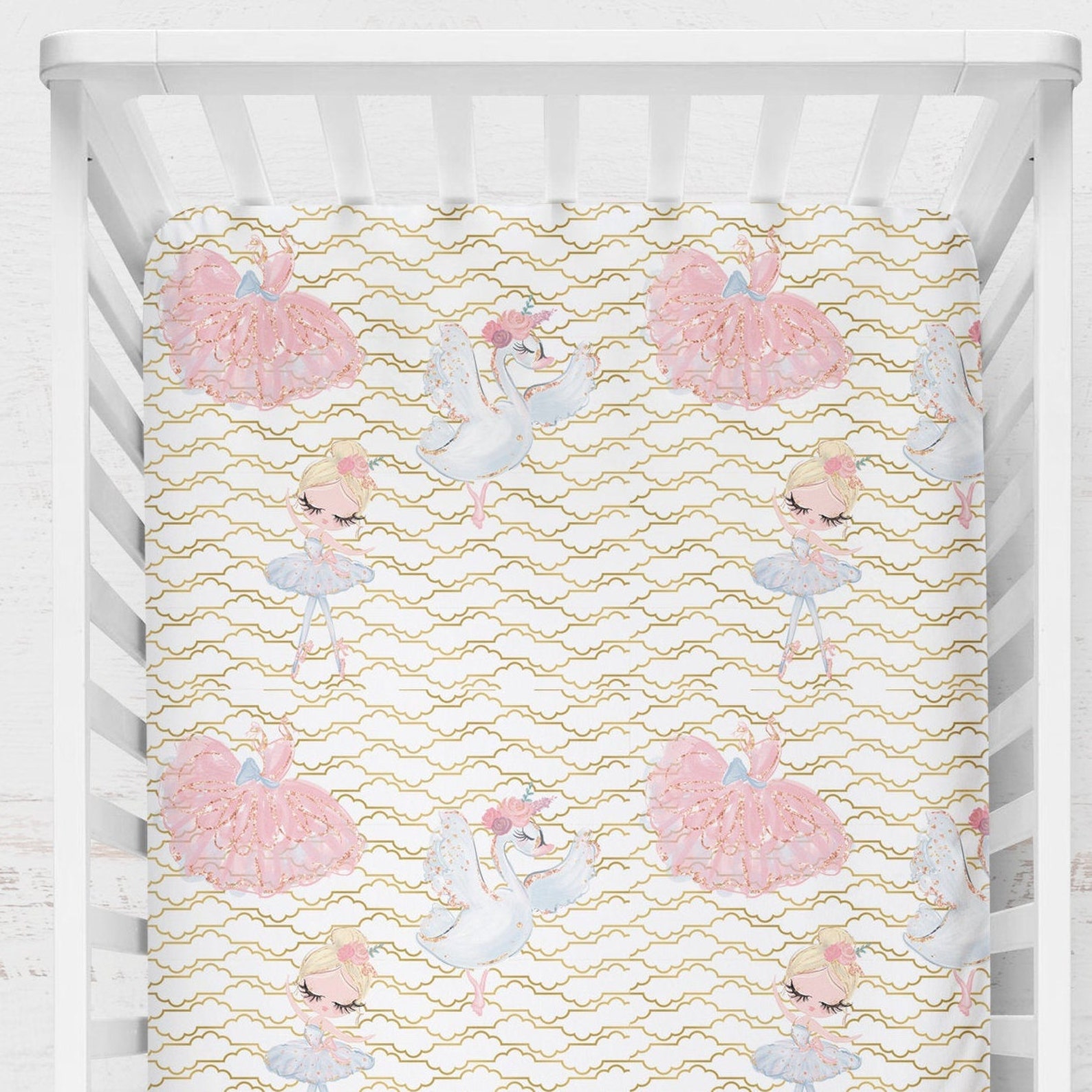 Ballerina nursery crib bedding set ballerina girl baby Etsy