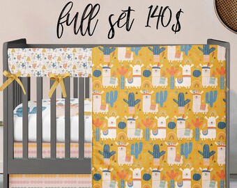 mustard crib bedding