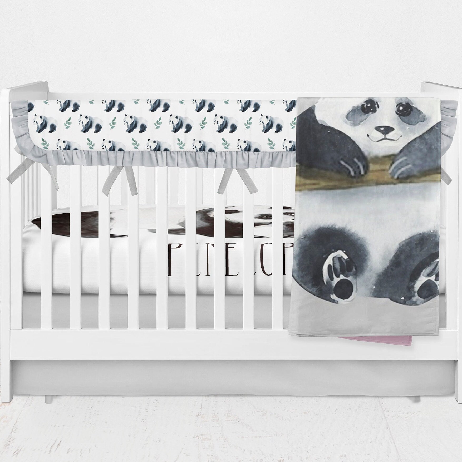panda crib bedding