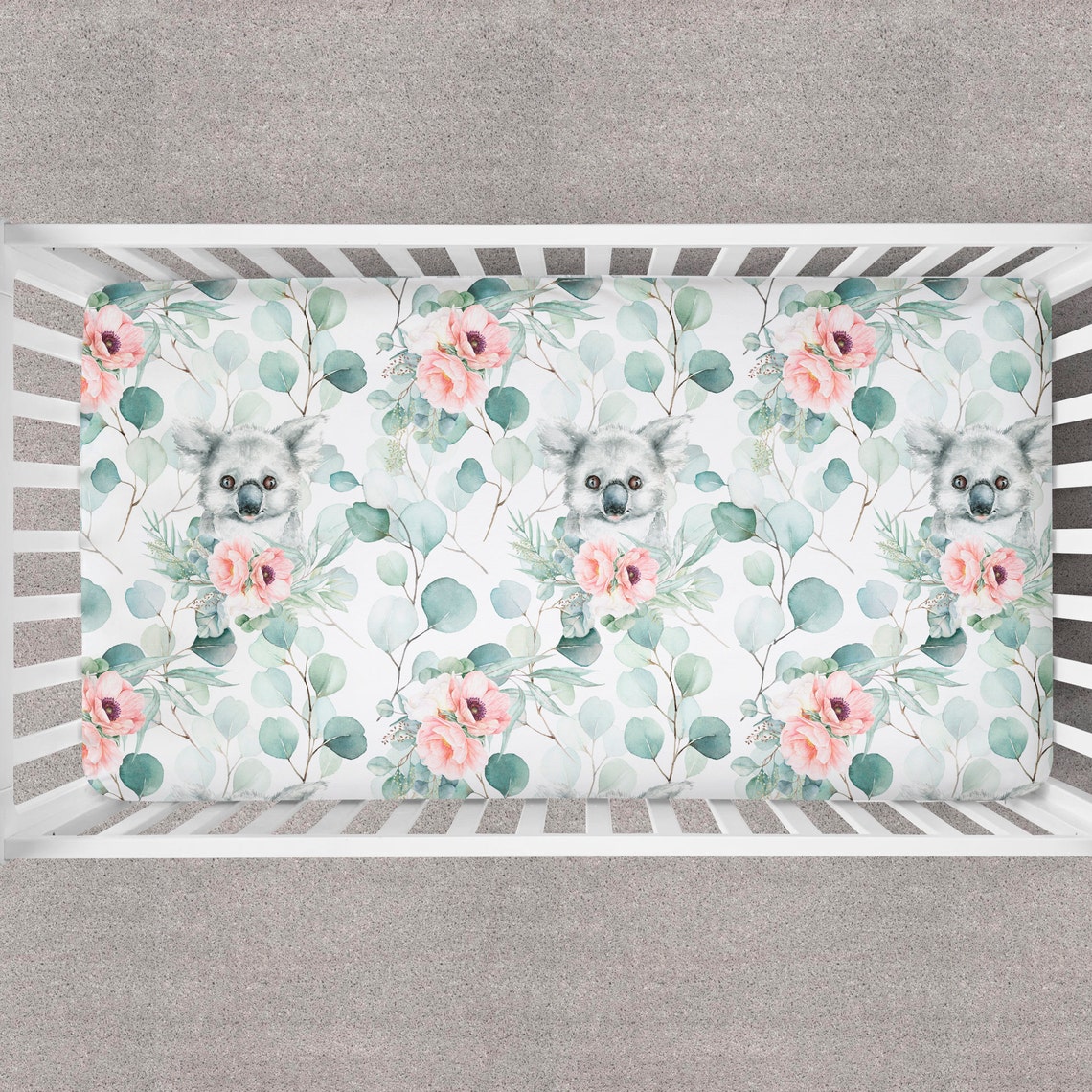 Koala bear baby bedding girl crib bedding nursery room koala Etsy