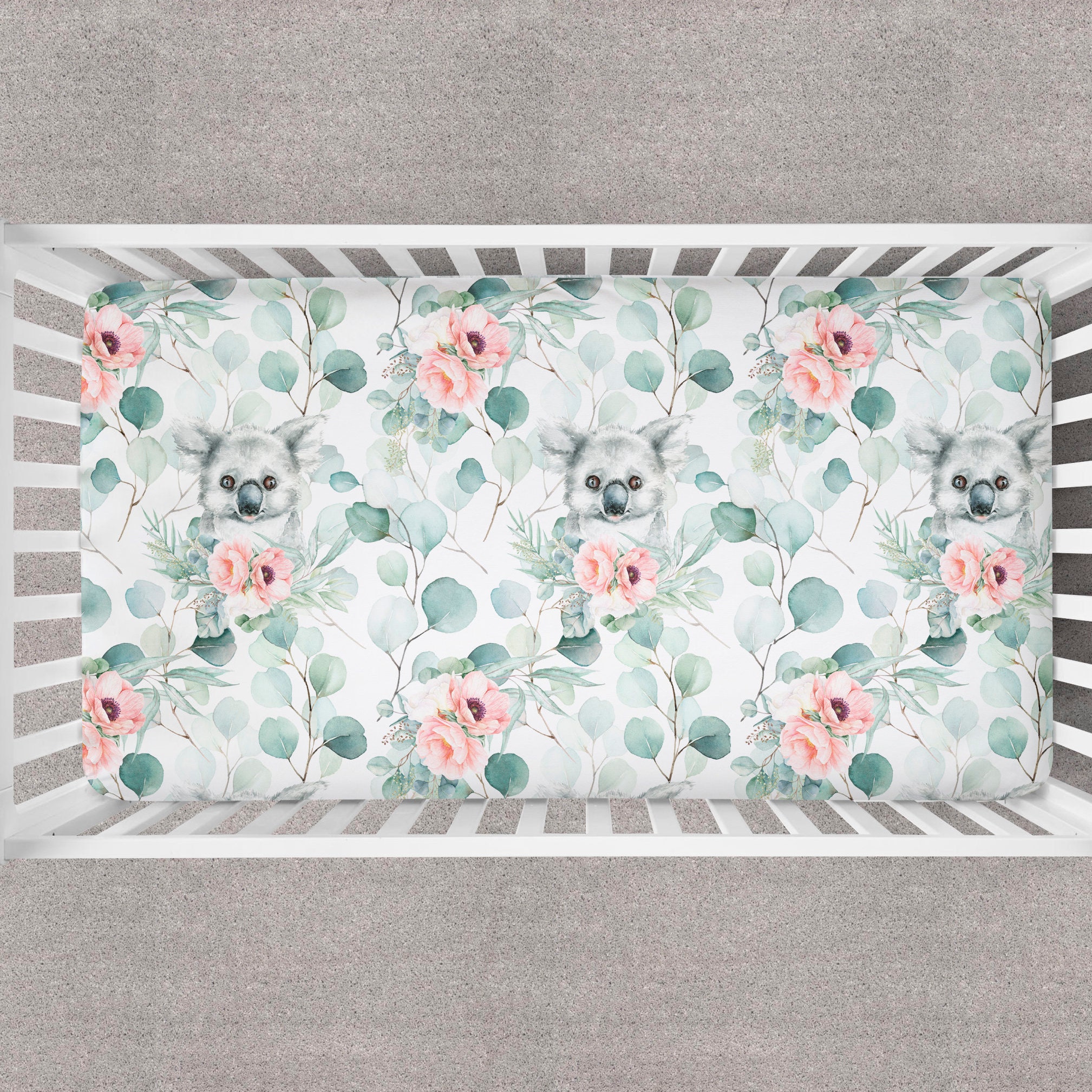 Koala bear baby bedding girl crib bedding nursery room koala Etsy