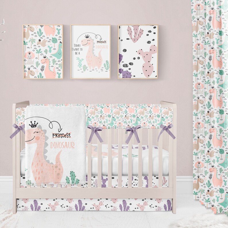 dinosaur crib bedding