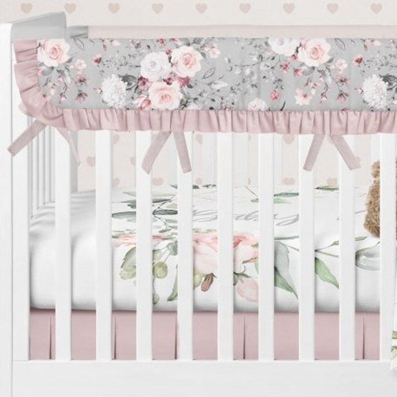 Crib bedding floral girl Baby Crib Bedding Floral Crib Etsy