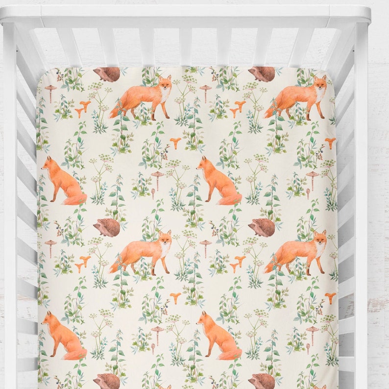 fox crib set