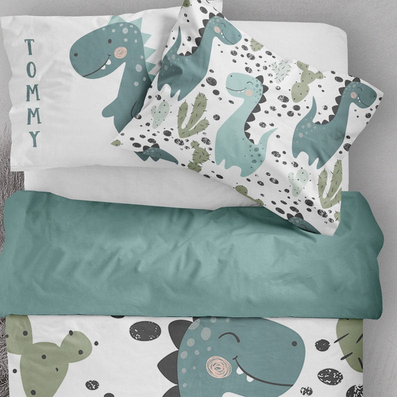 Dinosaur twin bedding twin boy dino bedding toddler crib Etsy
