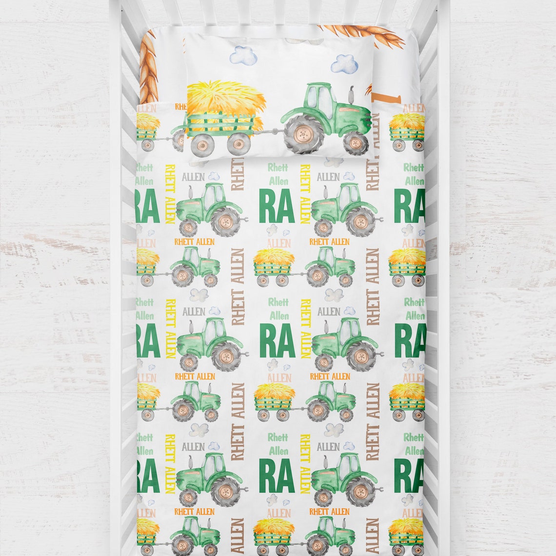 Tractor nursery Crib Bedding crib bedding boy tractor Etsy