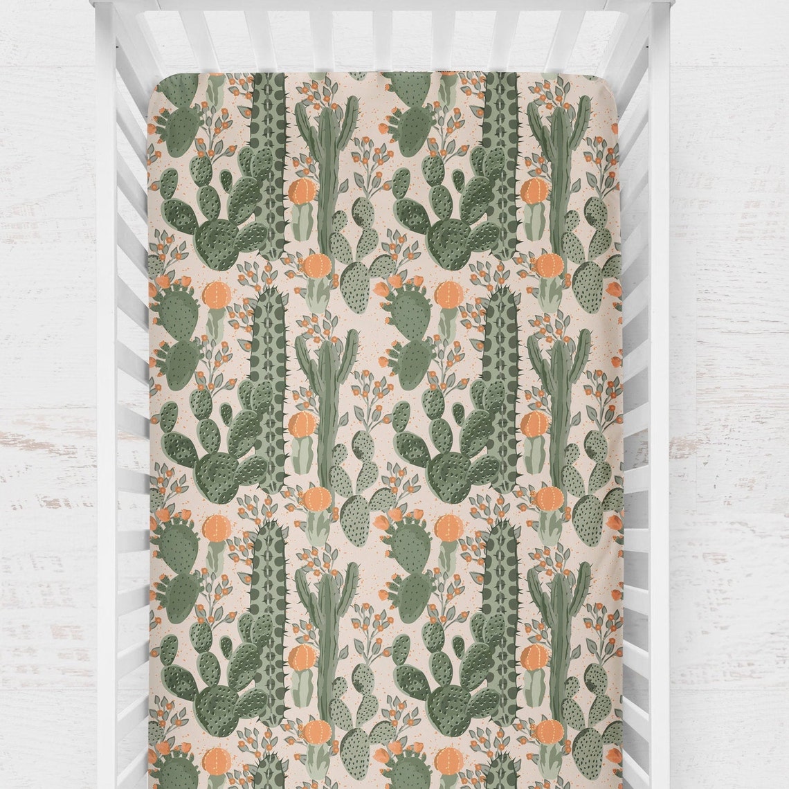 Vintage pattern desert Crib sheets crib blanket cactus Etsy