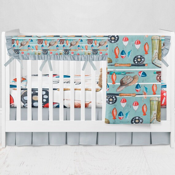fish crib bedding