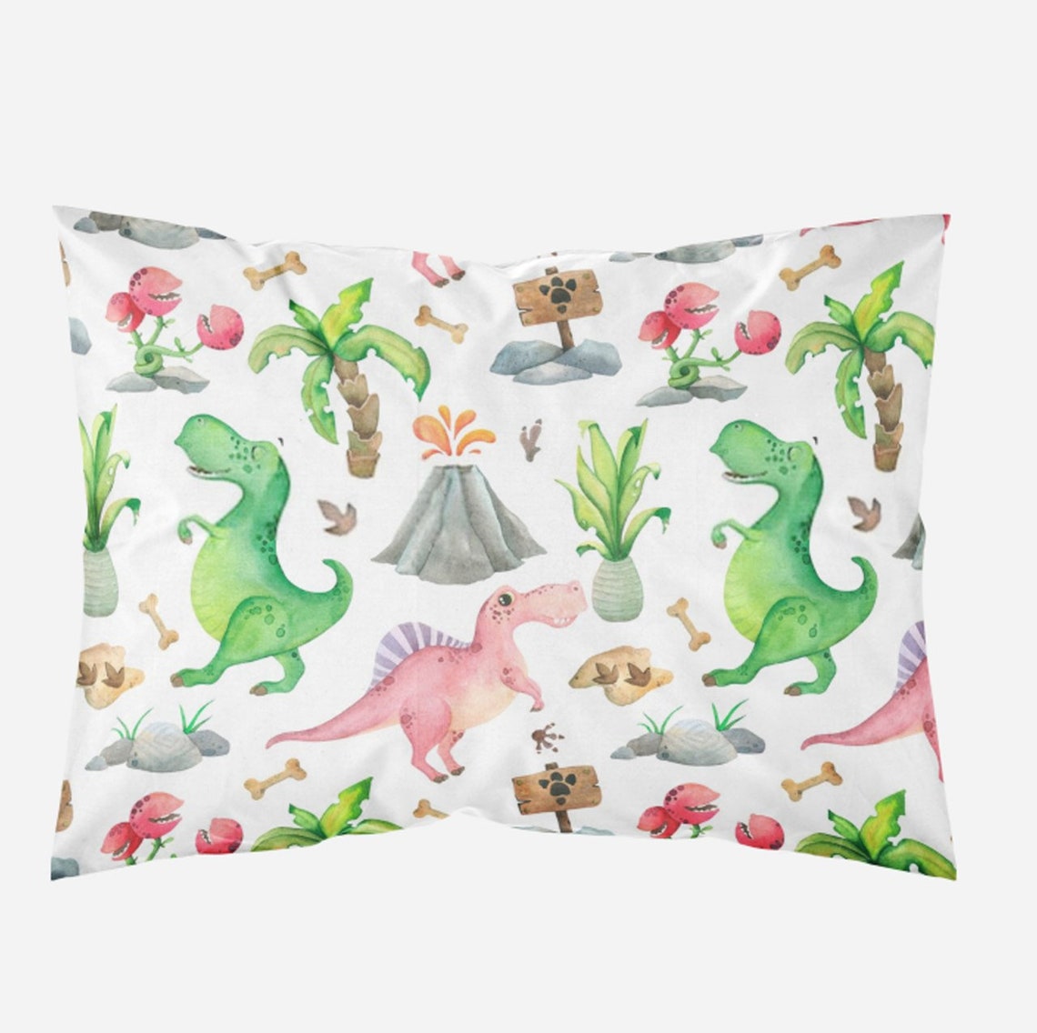 Dinosaur pink twin bedding twin girl dino bedding toddler Etsy