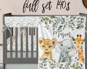 animal cot bedding sets