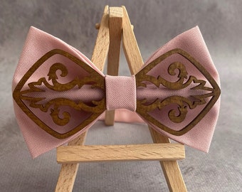 Blush Pink Fliege & Einstecktuch Set: Best Men Vorschlag