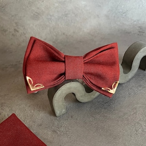 Wedding Cinnamon bow ties for men Groomsmen gifts set