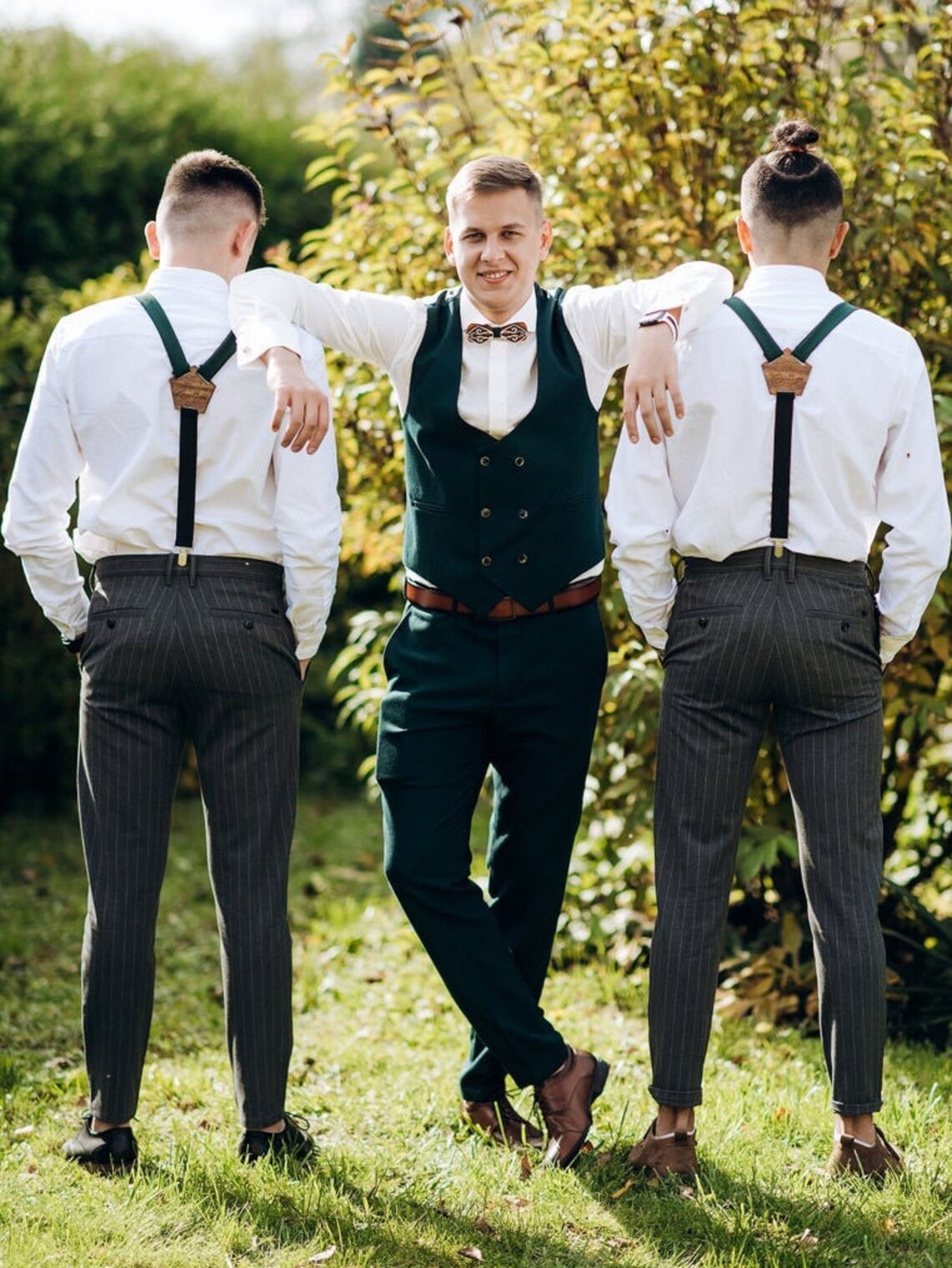 Custom suspenders men Groomsmen suspenders Personalized gift Etsy