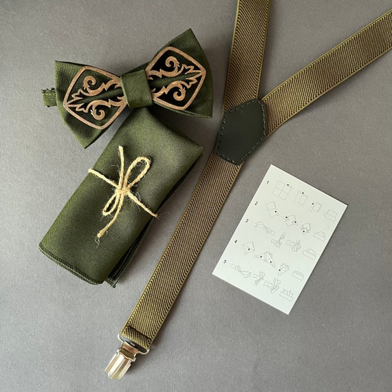 Forest Green Enchantment Bow Tie Forest Green Enchantment Bow Tie