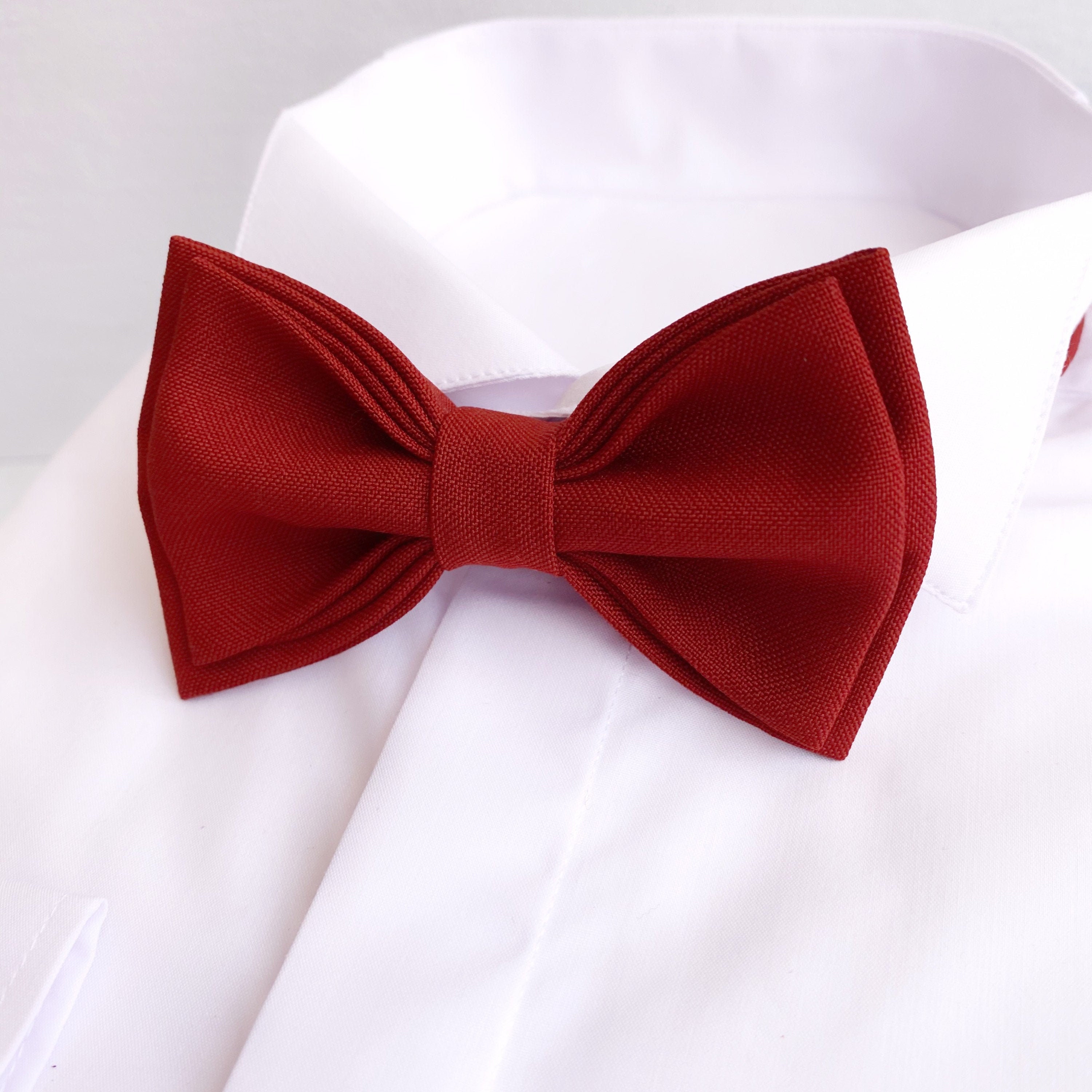 Cinnamon bow tie Father son bow tie Groomsmen bowties for men Etsy