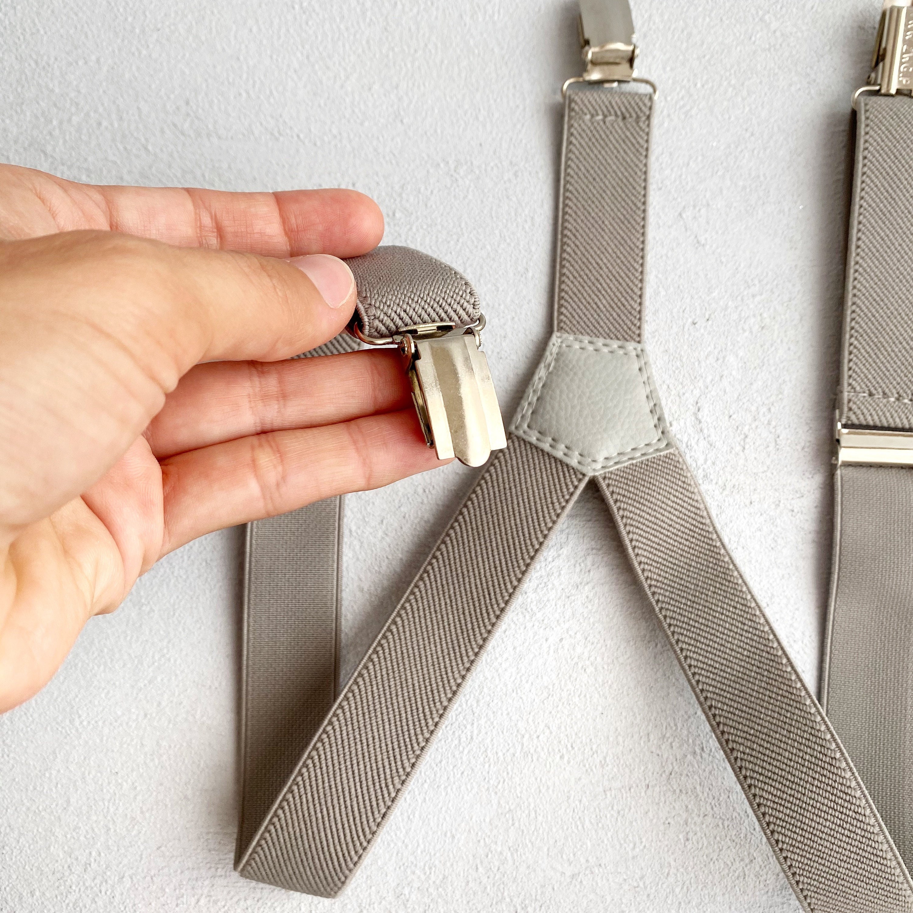 Fish bow tie and grey suspenders Fishing gifts for men Etsy